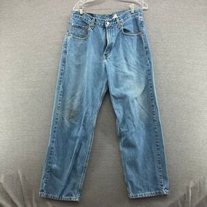 Levi's 550 Relaxed‎ Fit Blue Denim Jeans Mens Size 34x30